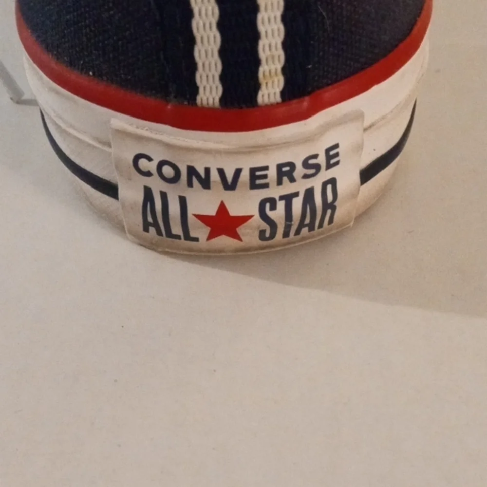 Converse Women's Size 7 All Star Red White Blue  Double Tongue - Picture 9 of 13